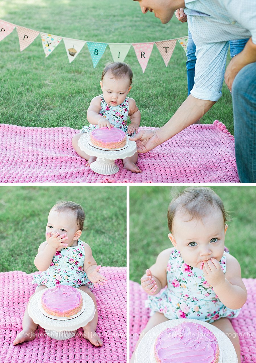 Sienna's Cake Smash Session Arizona Family Photographer