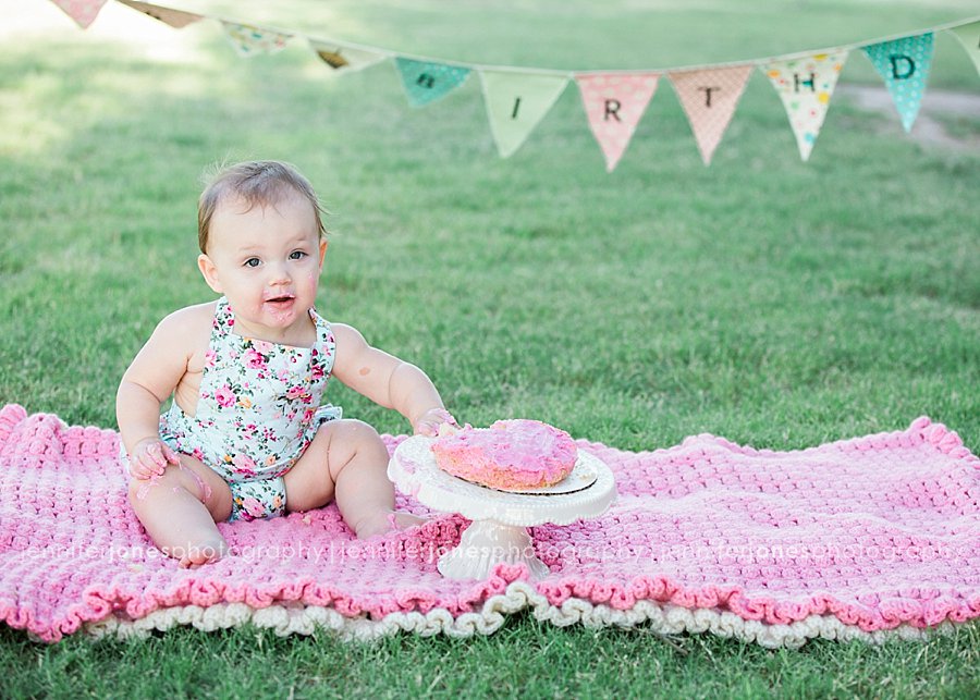 Sienna's Cake Smash Session Arizona Family Photographer